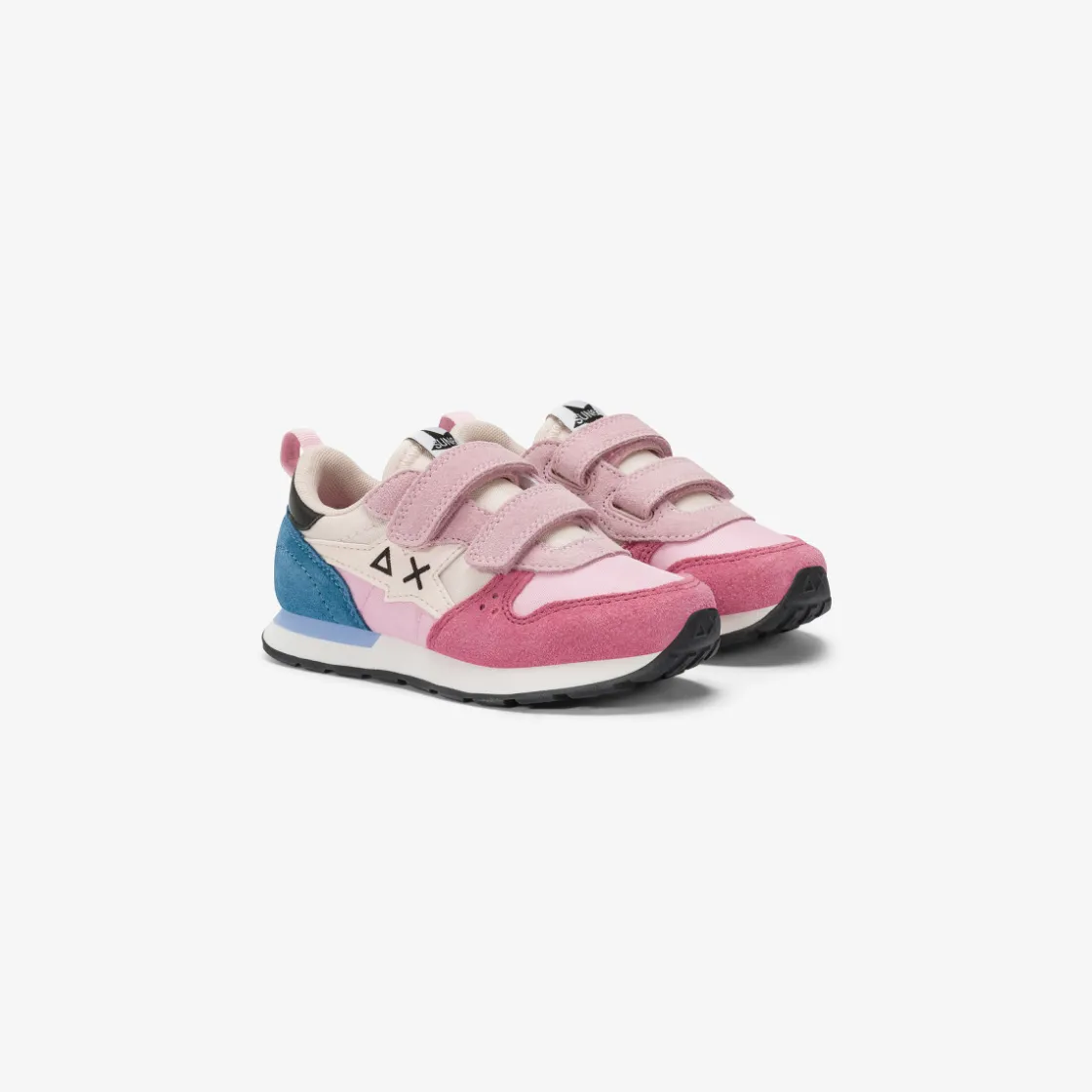 New Sneaker Girl's Stargirl Multicolor in suede e nylon rosa Bambina