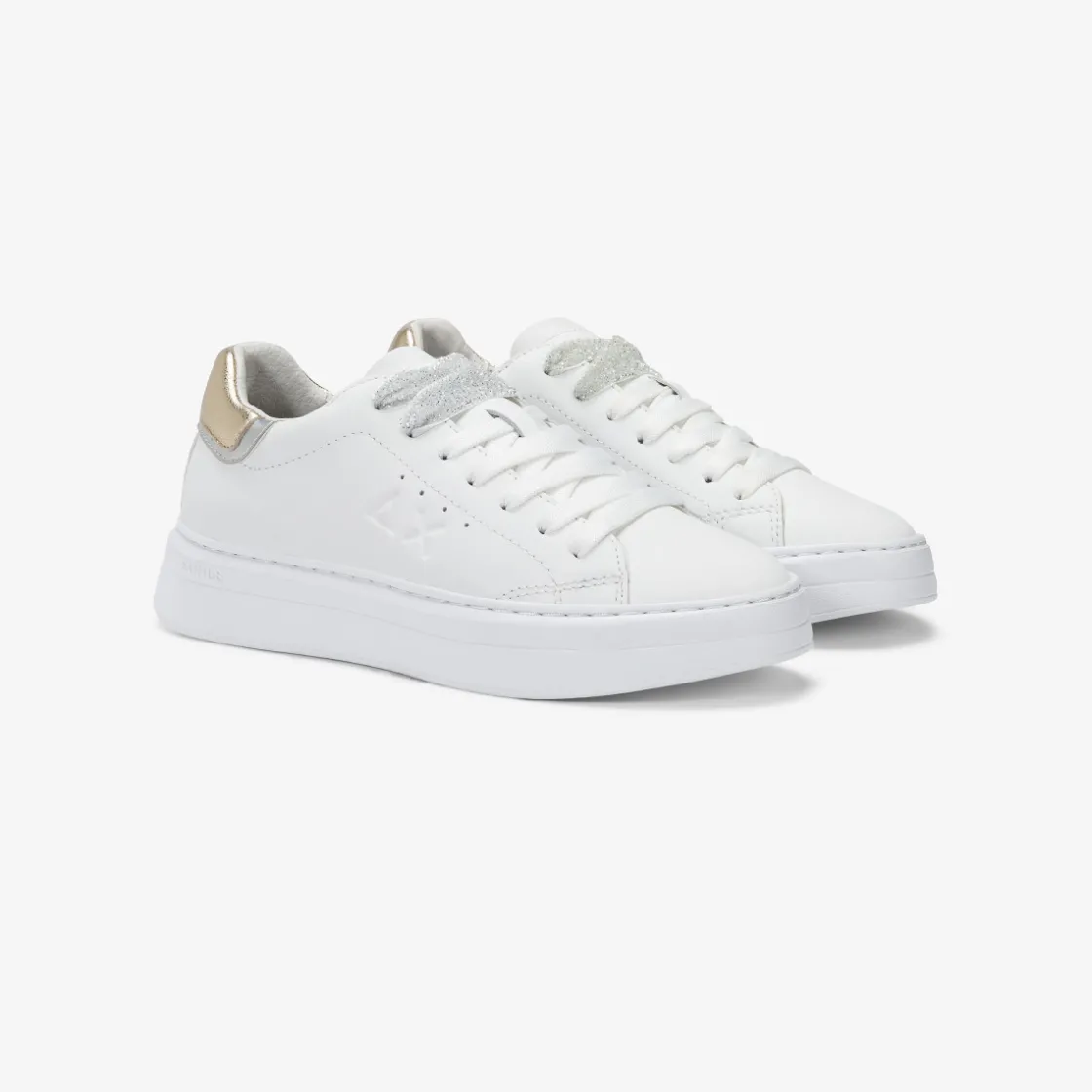 Best Sneaker Grace in pelle bianca e oro Donna Scarpe|Donna
