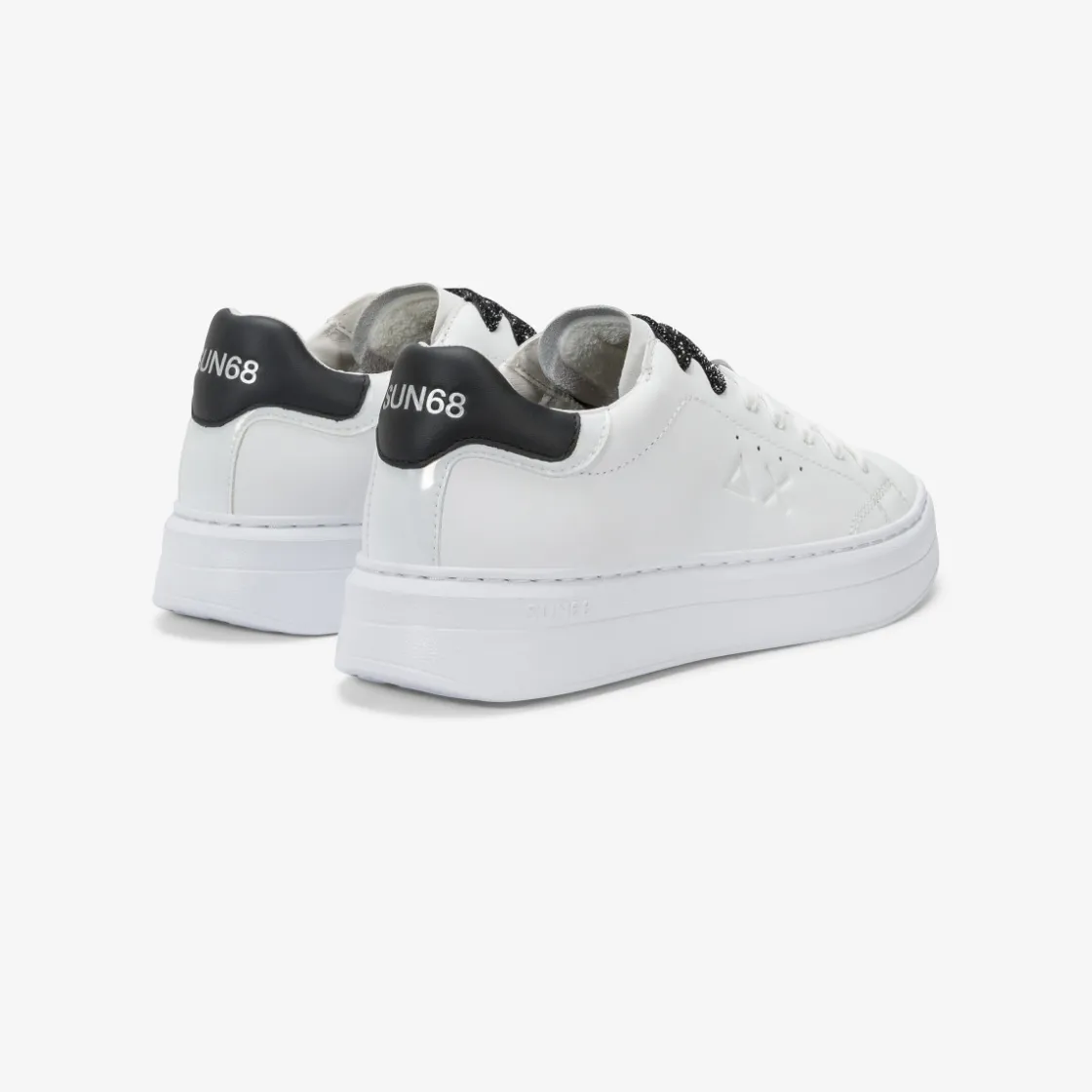 Discount Sneaker Grace in pelle bianca e nera Donna Scarpe|Donna