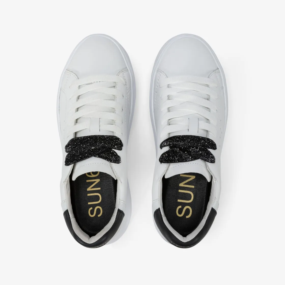 Discount Sneaker Grace in pelle bianca e nera Donna Scarpe|Donna