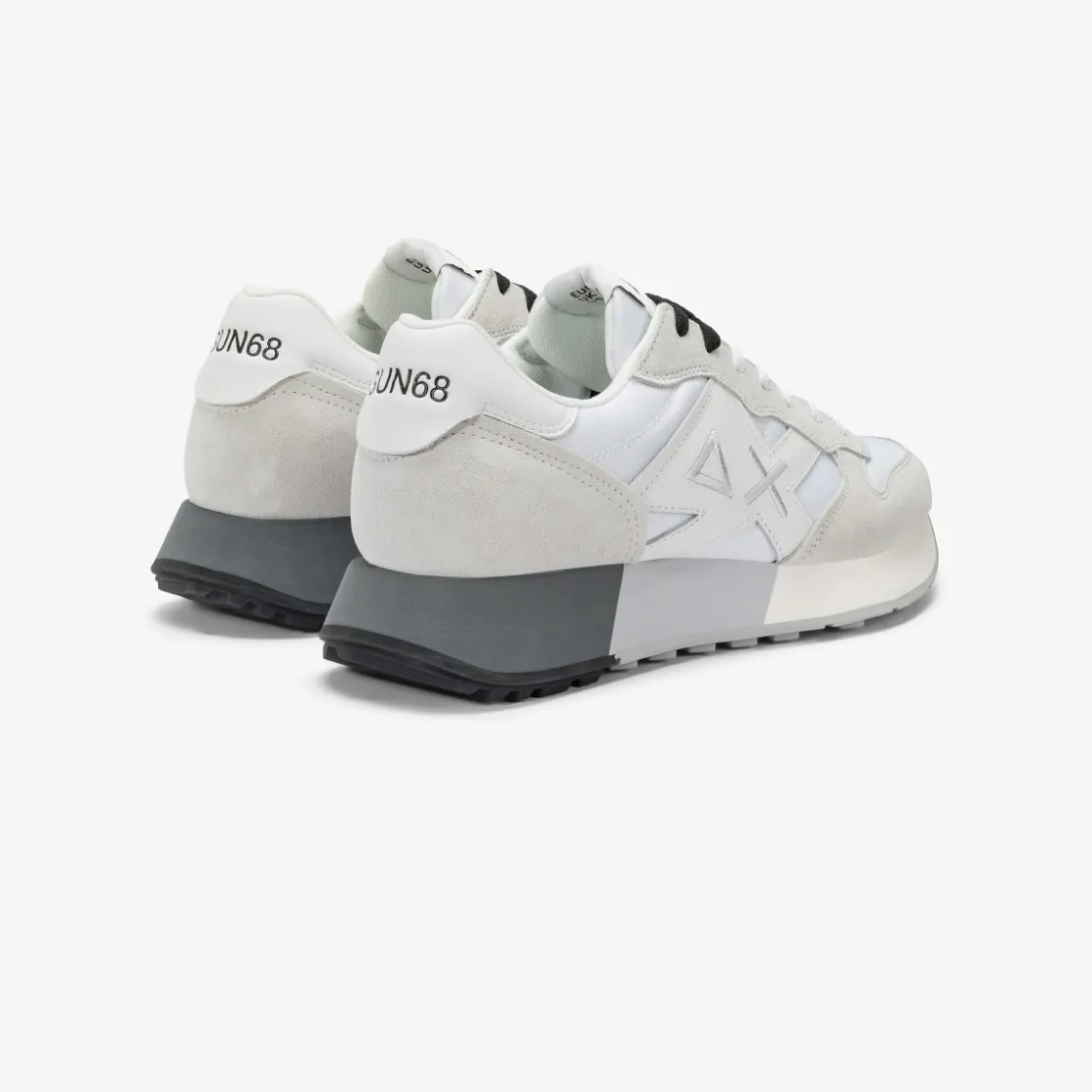 Discount Sneaker Jaki Bicolor in nylon e suede bianco Uomo Scarpe|Uomo