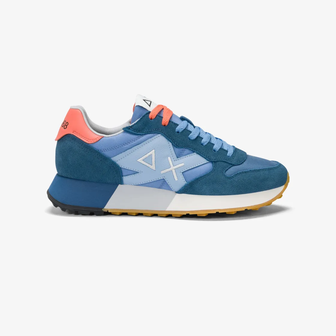 Sale Sneaker Jaki Bicolor in nylon e suede avio scuro e avio Uomo Scarpe|Uomo
