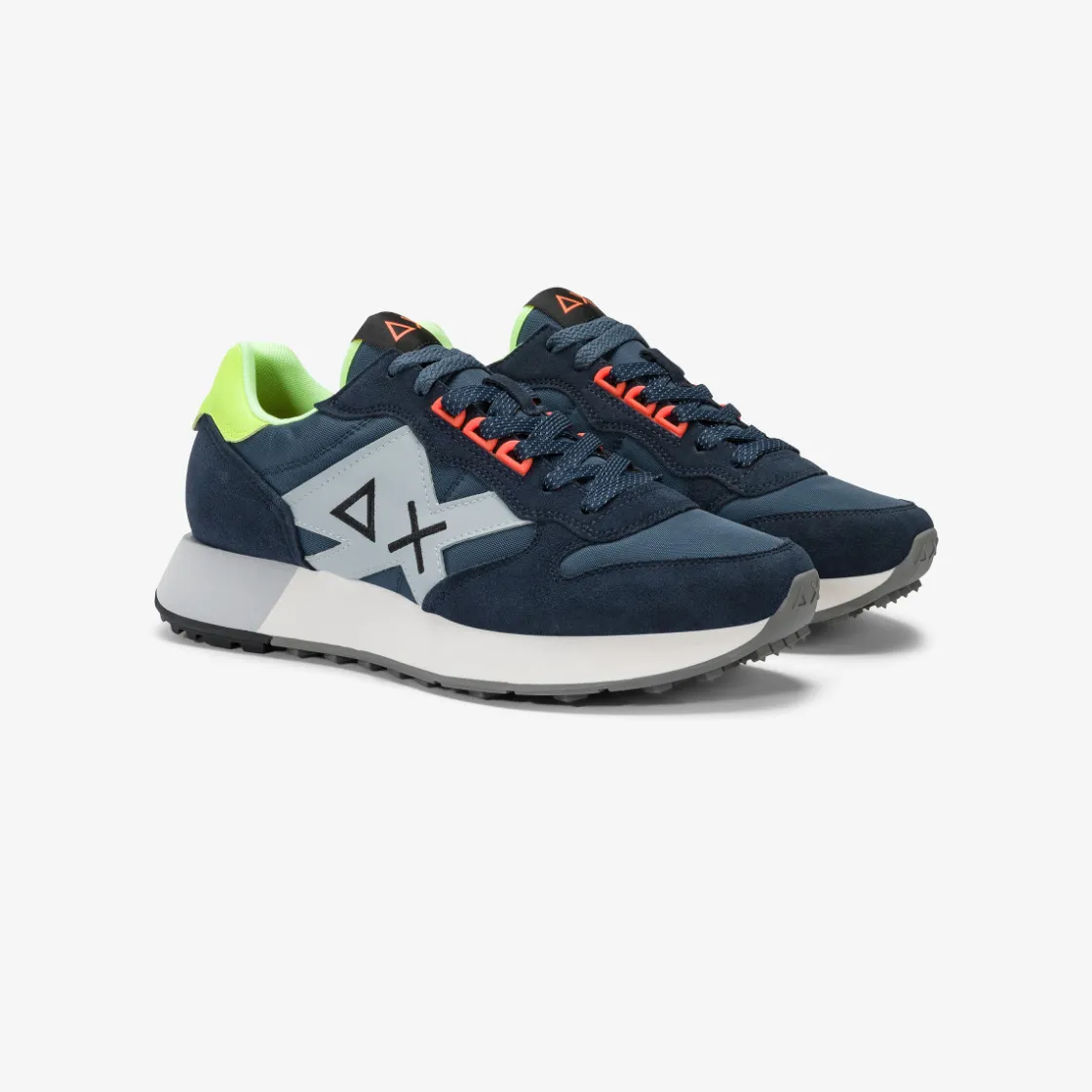 Online Sneaker Jaki Fluo in nylon e suede blu navy Uomo Scarpe|Uomo