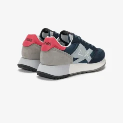 Online Sneaker Jaki in nylon e suede blu navy Uomo Scarpe|Uomo