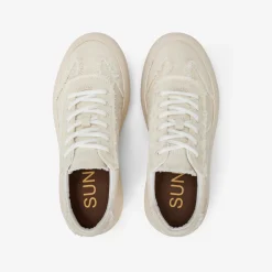 New Sneaker Juno in canvas bianco panna Donna Scarpe|Donna