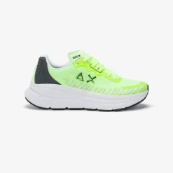 Hot Sneaker Jupiter Air in mesh gialla fluo Uomo Scarpe|Uomo