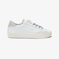 Best Sneaker Katy in pelle bianca e fucsia Donna Scarpe|Donna