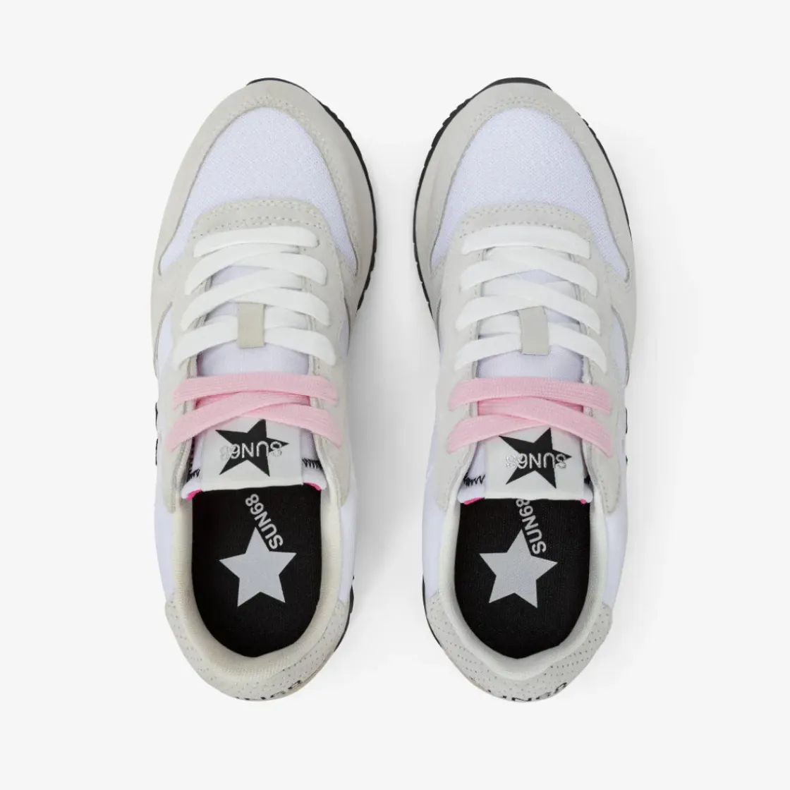 Hot Sneaker Stargirl Glitter in suede e nylon bianco Donna Scarpe|Donna