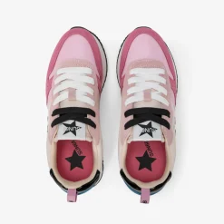 Hot Sneaker Stargirl Multicolor in suede e nylon rosa Donna Scarpe|Donna