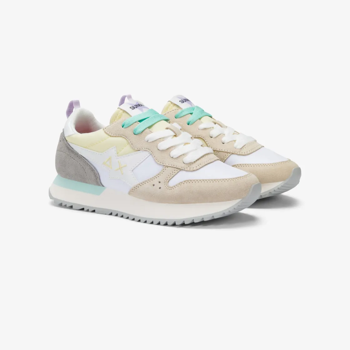 Sale Sneaker Stargirl Multicolor in suede e nylon bianco panna Donna Scarpe|Donna