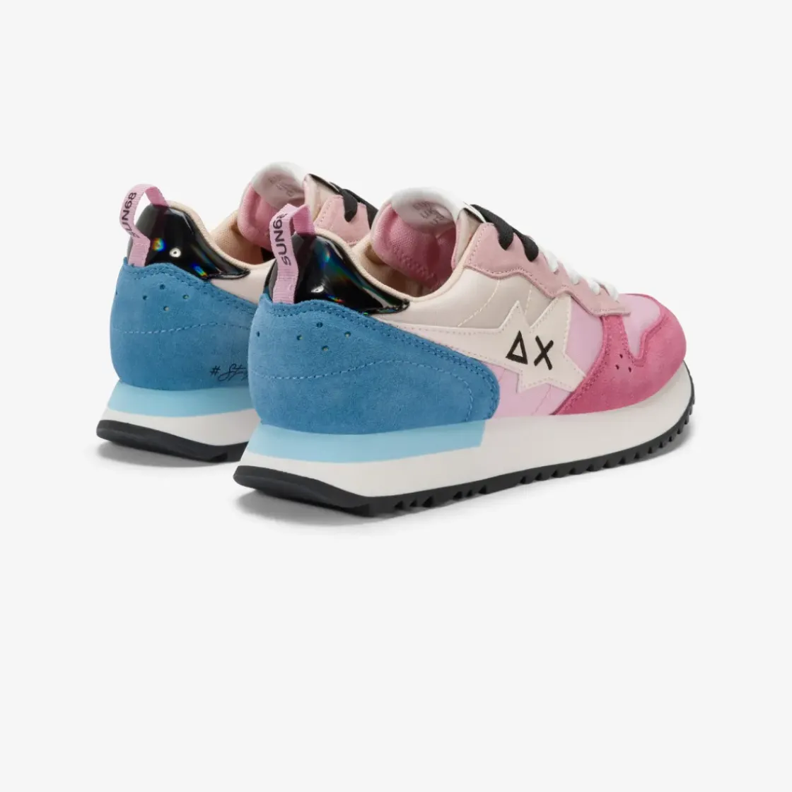 Sale Sneaker Stargirl Multicolor in suede e nylon bianco panna Donna Scarpe|Donna