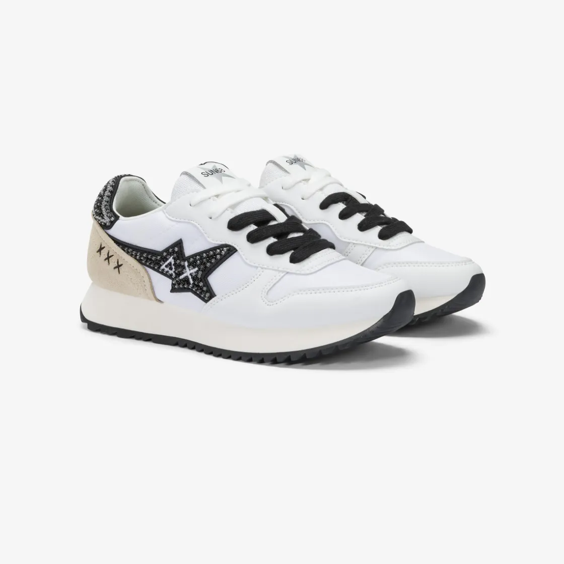 Fashion Sneaker Stargirl Pearl in pelle e nylon bianco Donna Scarpe|Donna
