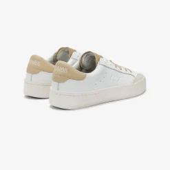 Outlet Sneaker Street in pelle bianca e beige Uomo Scarpe|Uomo