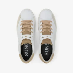 Outlet Sneaker Street in pelle bianca e beige Uomo Scarpe|Uomo