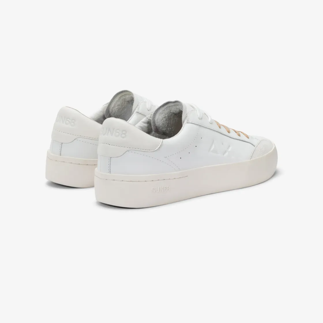 Online Sneaker Street in pelle bianca e bianco panna Uomo Scarpe|Uomo