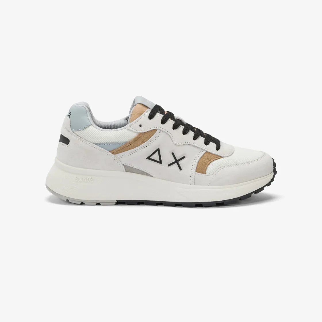 Online Sneaker Sun Daddy in nylon e suede bianco panna Uomo Scarpe|Uomo