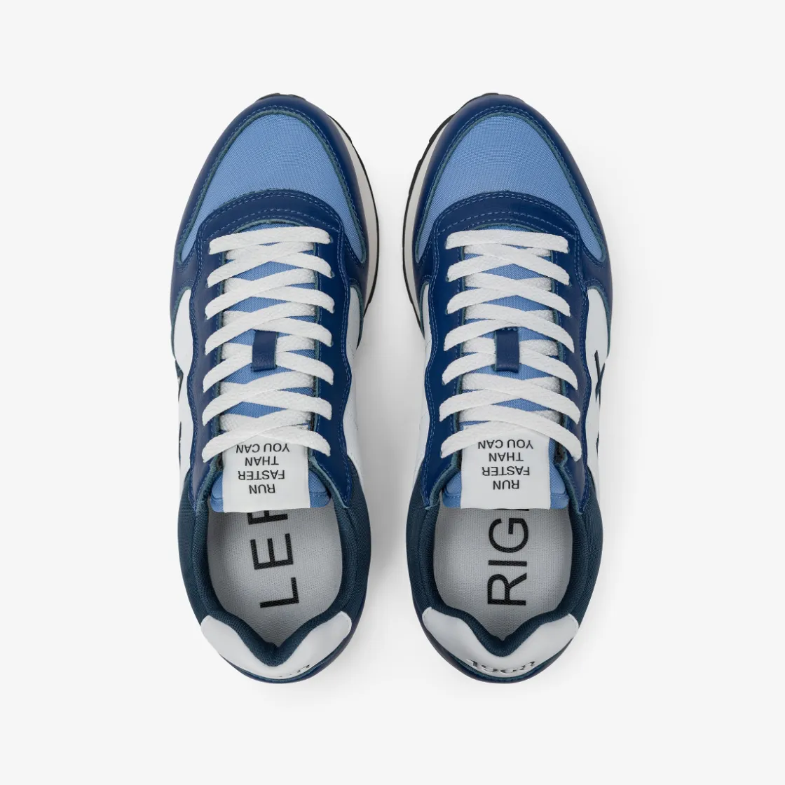 Online Sneaker Tom Color in pelle blu navy Uomo Scarpe|Uomo