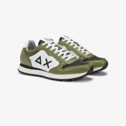 New Sneaker Tom Color in pelle verde militare Uomo Scarpe|Uomo