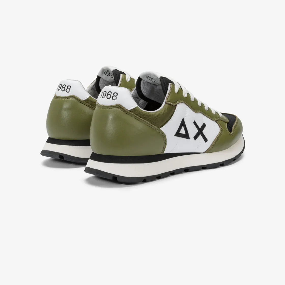 New Sneaker Tom Color in pelle verde militare Uomo Scarpe|Uomo