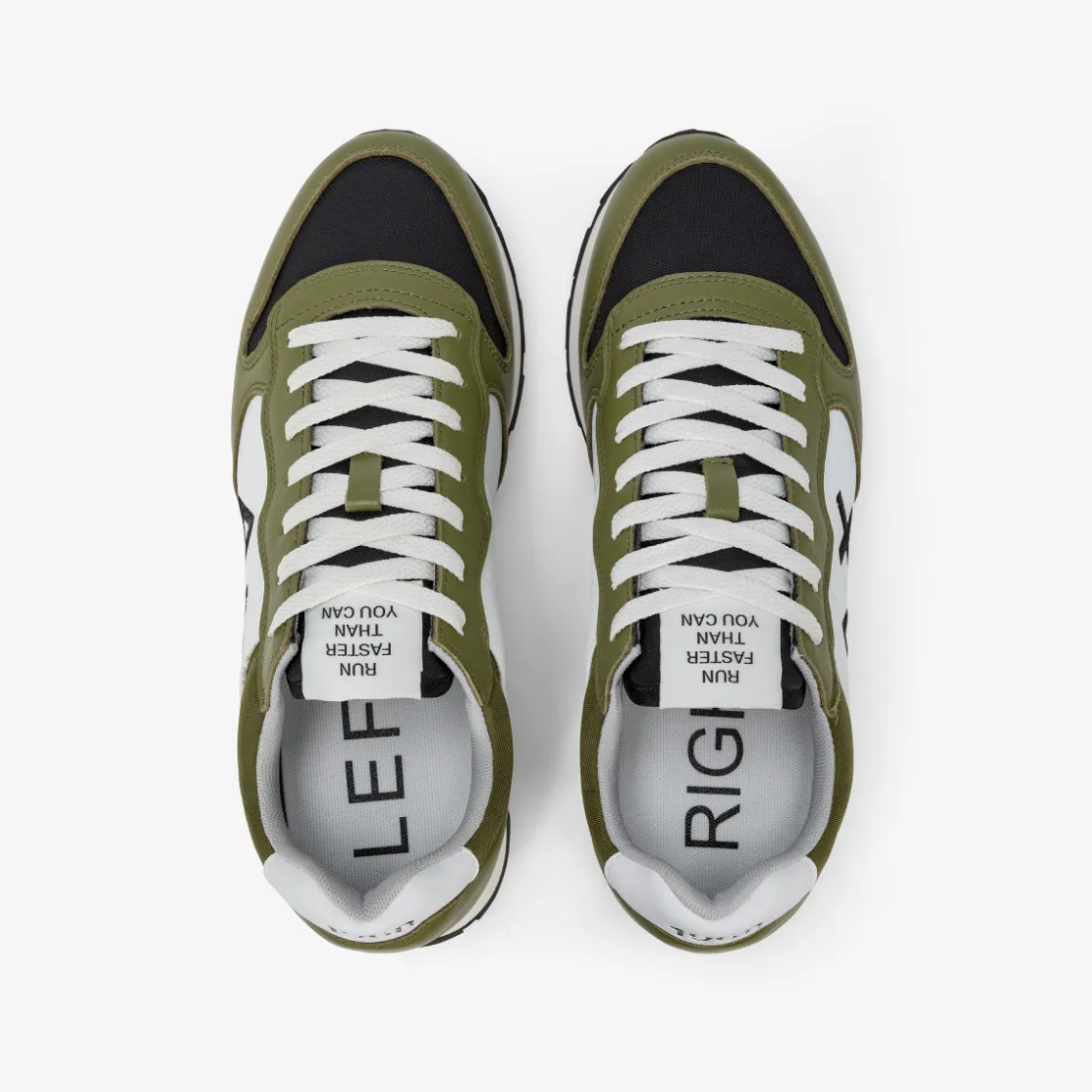 New Sneaker Tom Color in pelle verde militare Uomo Scarpe|Uomo