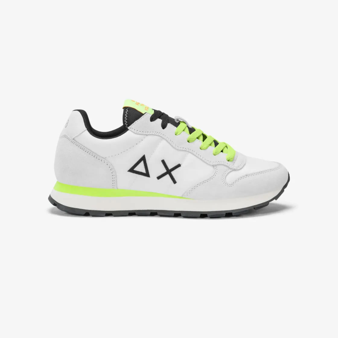 New Sneaker Tom Fluo in nylon e suede bianco Uomo Scarpe|Uomo