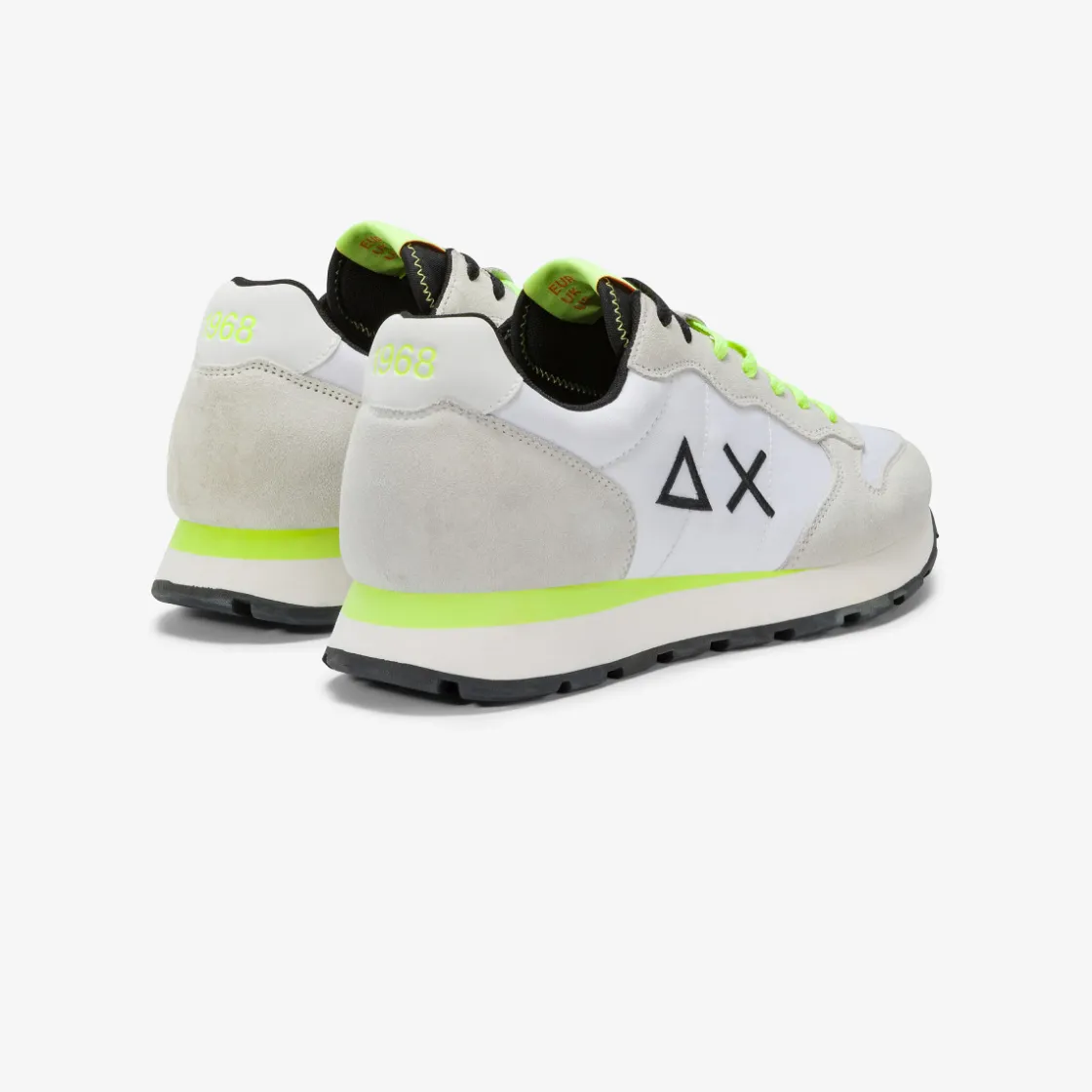 New Sneaker Tom Fluo in nylon e suede bianco Uomo Scarpe|Uomo