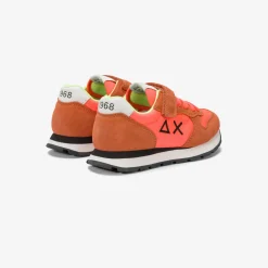 Discount Sneaker Tom in nylon e suede arancio fluo Bambino Scarpe|Bambino