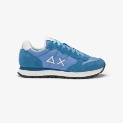 Discount Sneaker Tom in nylon e suede avio Uomo Scarpe|Uomo