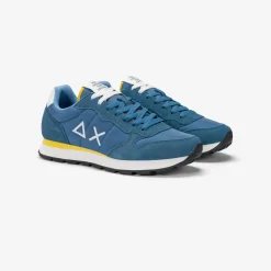 Sale Sneaker Tom in nylon e suede avio scuro Uomo Scarpe|Uomo