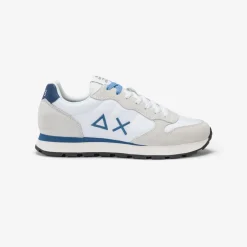 Outlet Sneaker Tom in nylon e suede bianco Uomo Scarpe|Uomo