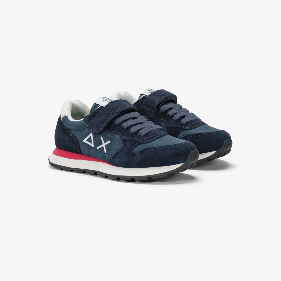 Clearance Sneaker Tom in nylon e suede blu navy Bambino Scarpe|Bambino
