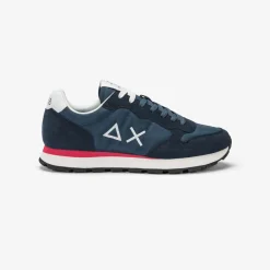 Online Sneaker Tom in nylon e suede blu navy Uomo Scarpe|Uomo