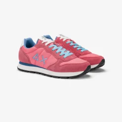 Clearance Sneaker Tom in nylon e suede geranio Uomo Scarpe|Uomo