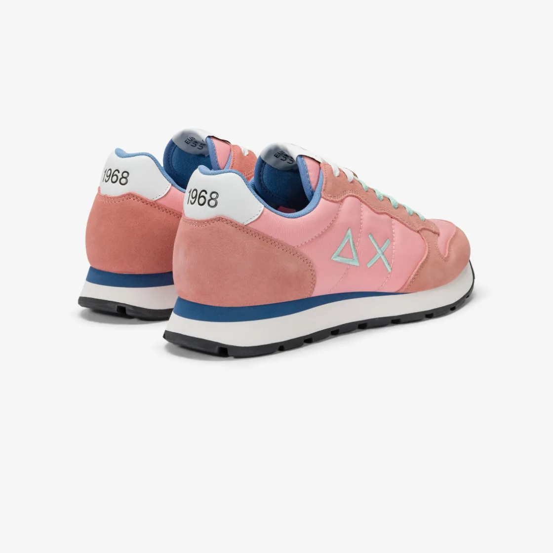 New Sneaker Tom in nylon e suede rosa fenicottero Uomo Scarpe|Uomo