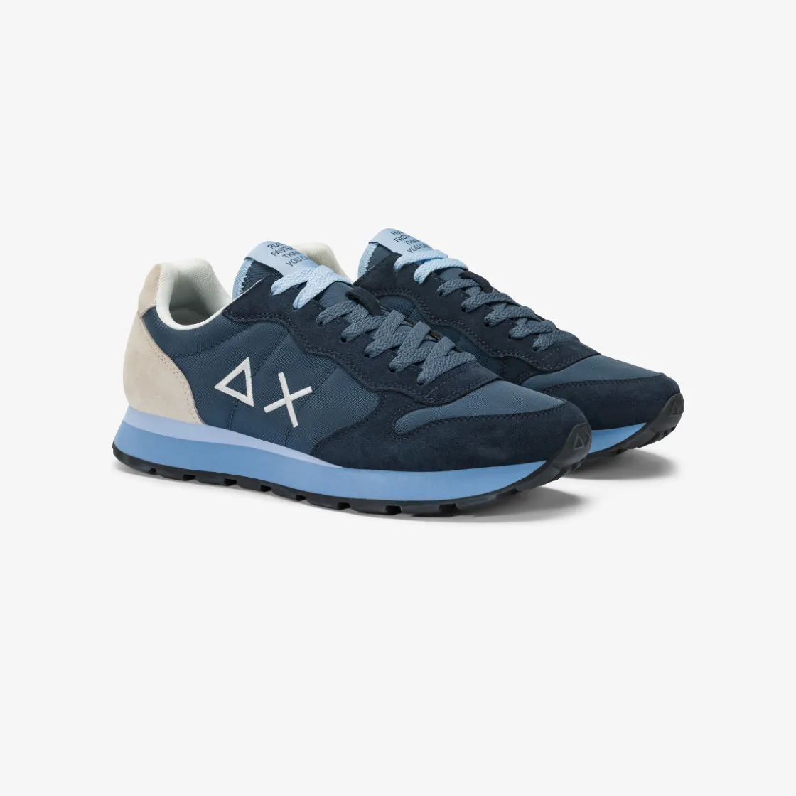 Online Sneaker Tom Multicolor in nylone e suede blu navy Uomo Scarpe|Uomo