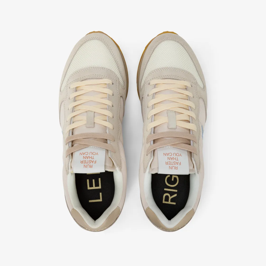 Fashion Sneaker Tom Vintage in nylon e suede bianco panna Uomo Scarpe|Uomo
