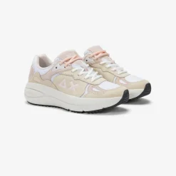 Sale Sneaker Venus in suede e mesh bianco panna Donna Scarpe|Donna
