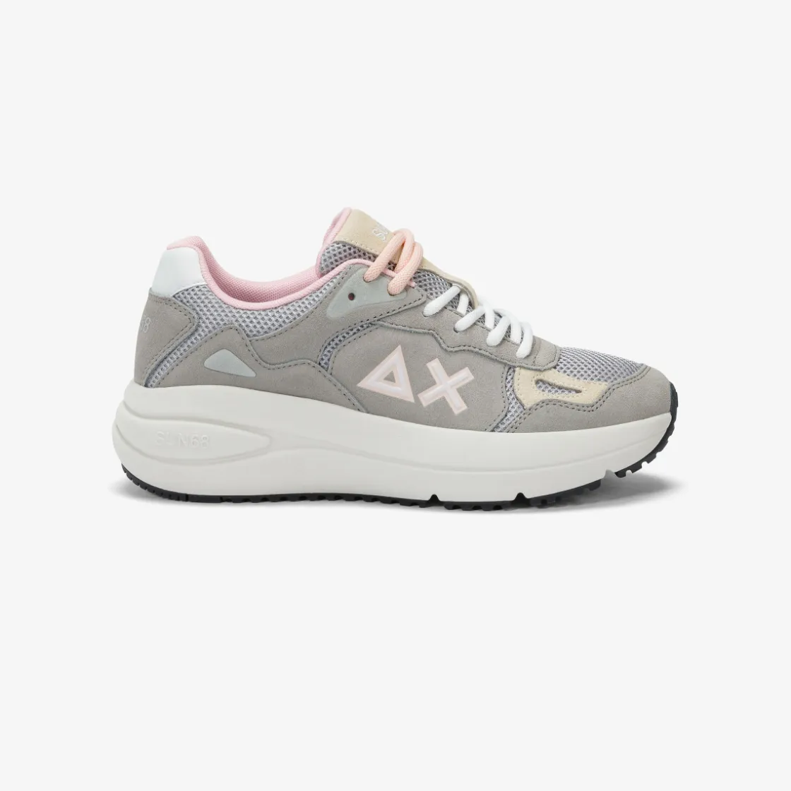 Fashion Sneaker Venus in suede e mesh grigio chiaro Donna Scarpe|Donna