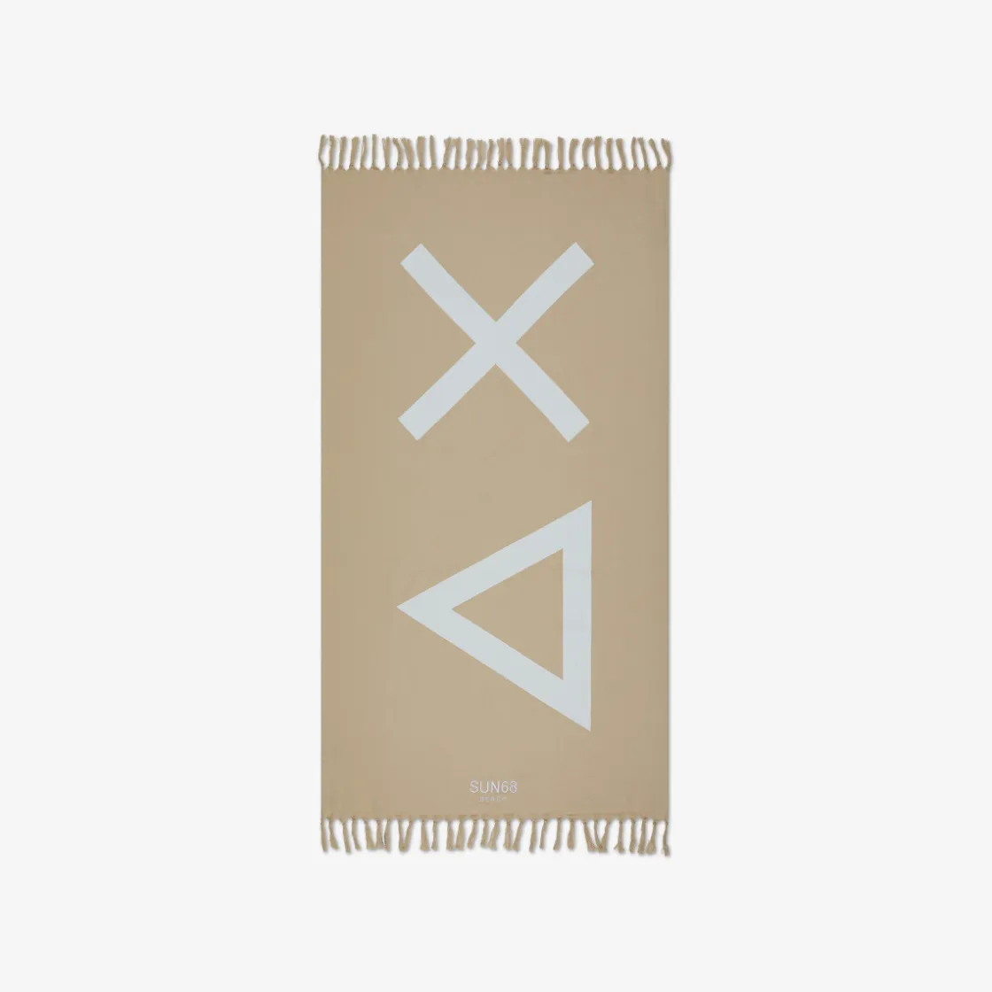 Best Telo mare in cotone sabbia con frange Donna Accessori|Accessori Donna