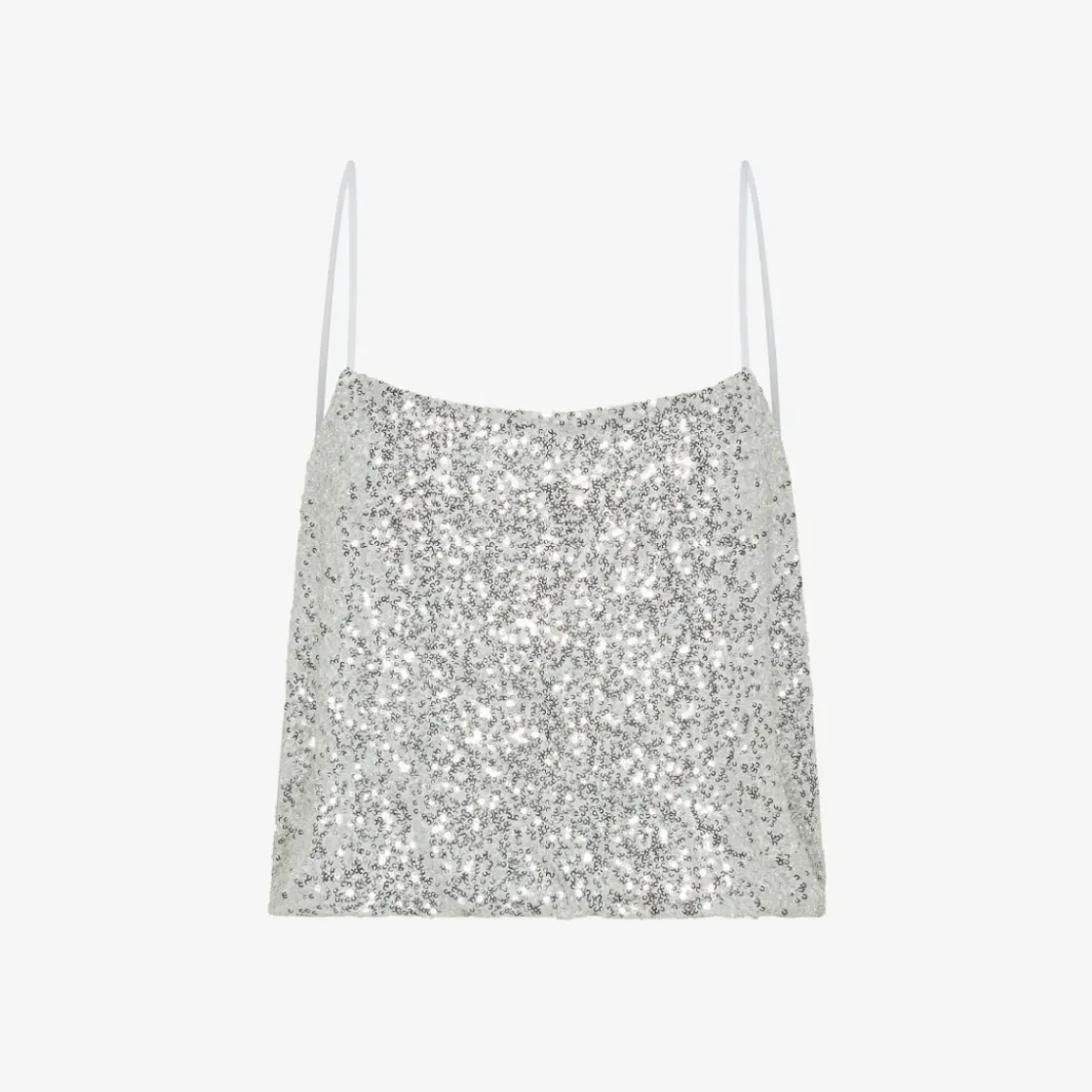 Discount Top con paillettes argento Donna T-Shirts|Beachwear Donna