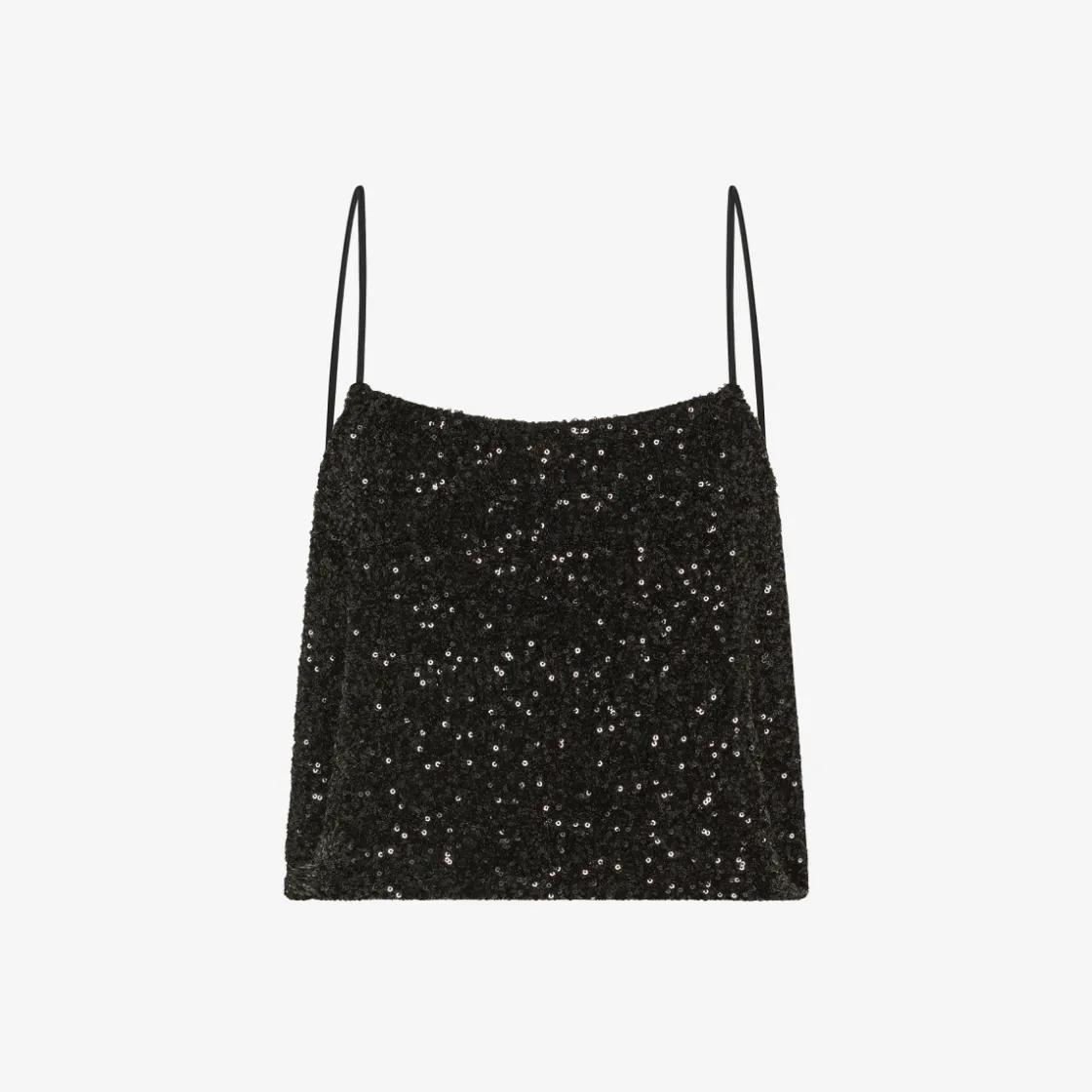 Online Top con paillettes nero Donna T-Shirts|Beachwear Donna