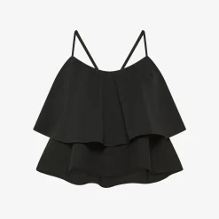 Hot Top in cotone nero Donna T-Shirts