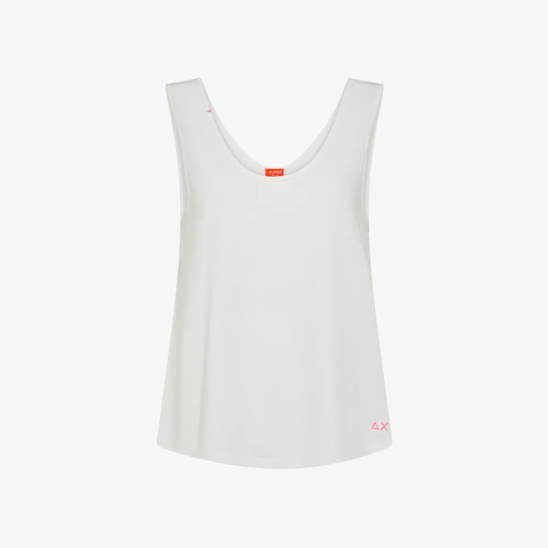 Best Top in jersey di cotone bianco panna Donna Beachwear Donna