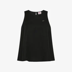 Online Top in lino nero Donna Camicie