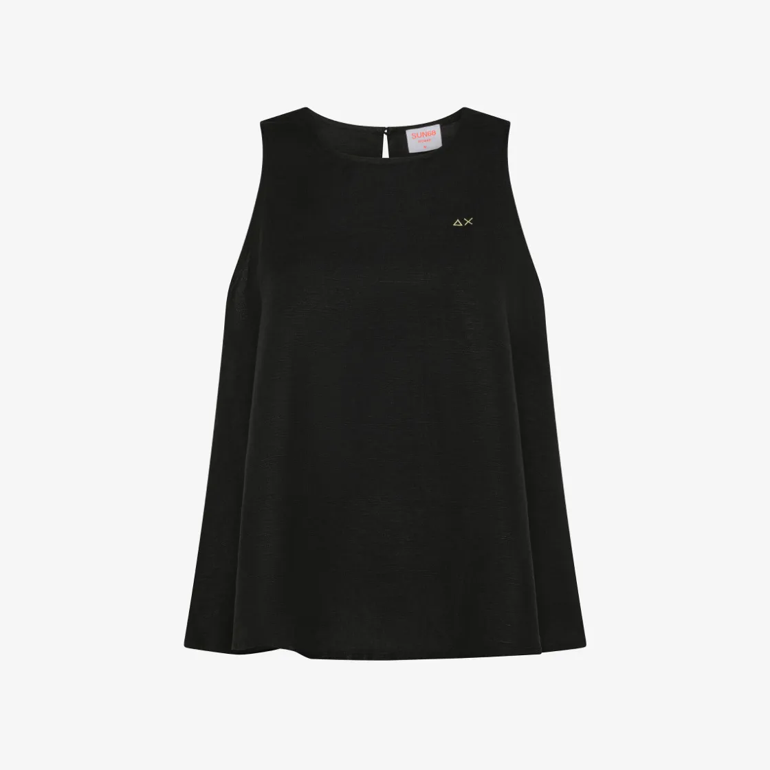 Online Top in lino nero Donna Camicie