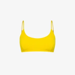 Best Top mare in ciniglia giallo Donna Costumi Donna