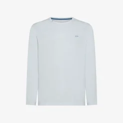 Fashion T-shirt a maniche lunghe in cotone bianco Uomo T-Shirts