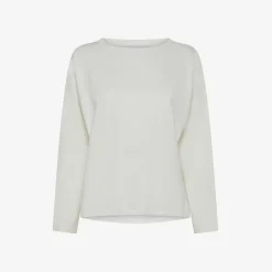 Hot T-shirt in cotone bianco panna Donna T-Shirts