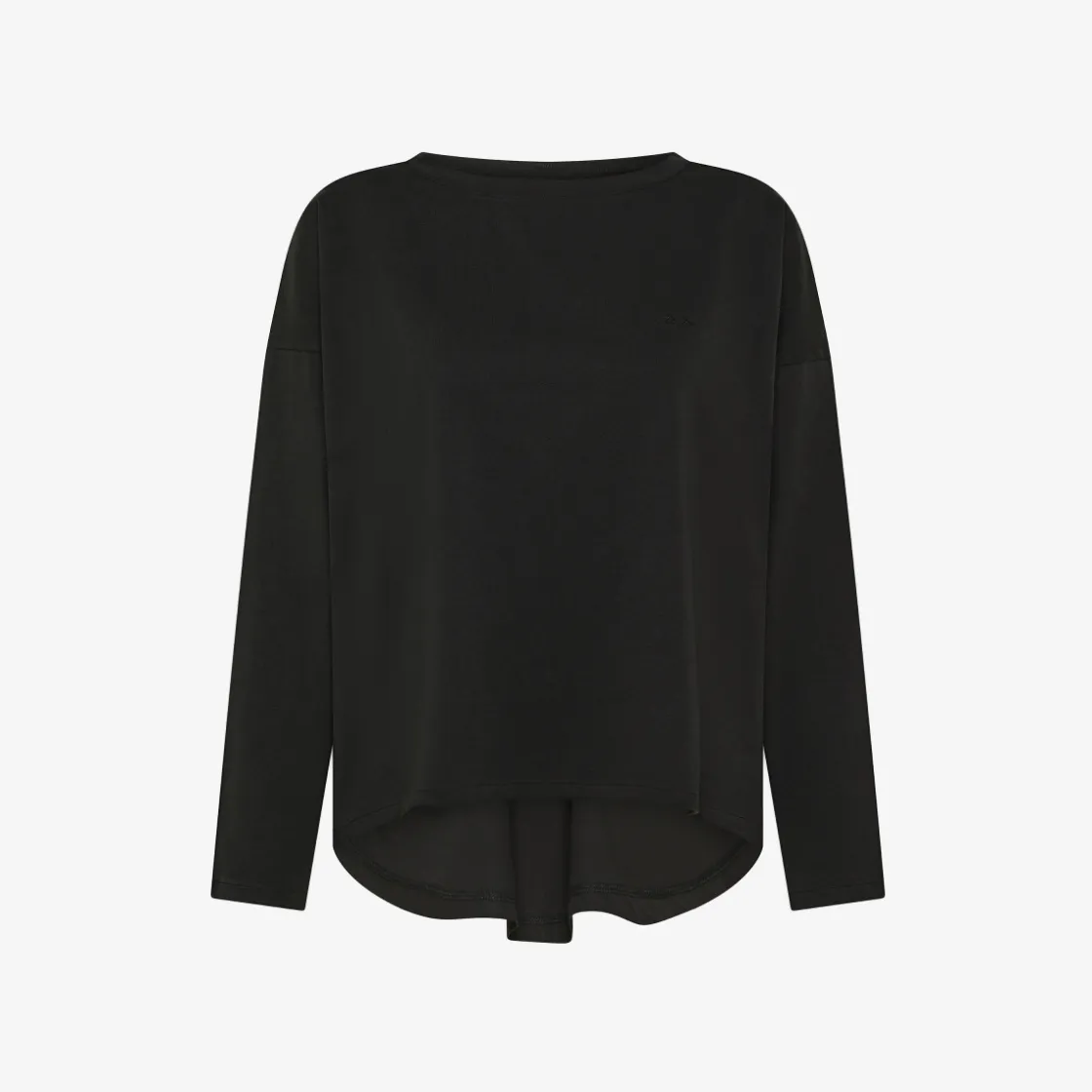 Fashion T-shirt in cotone nero Donna T-Shirts