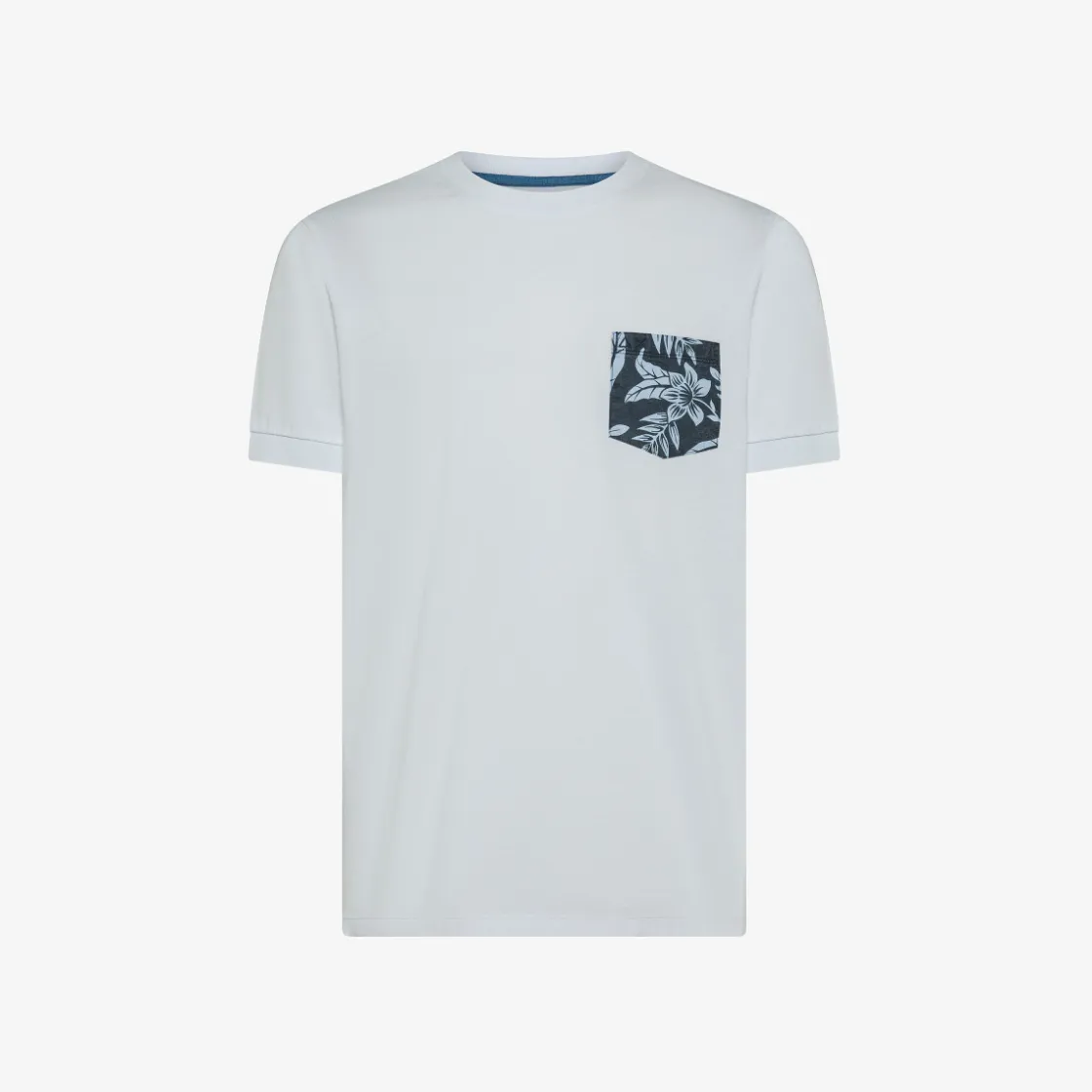 Outlet T-shirt in jersey bianco con taschino stampato Uomo T-Shirts